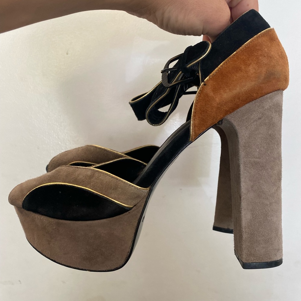 Retro Dolce Vita Platform Heel Size 9.5